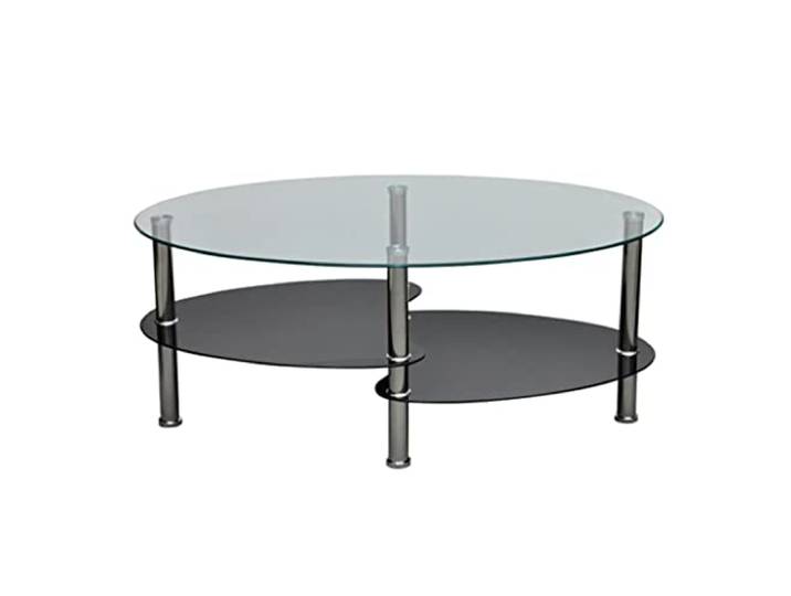 vidaXL Salontafel met exclusief ontwerp zwart