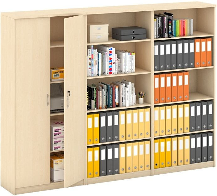 B2B Partner Schrank-Set MIRELLI, Typ VIII – Birke