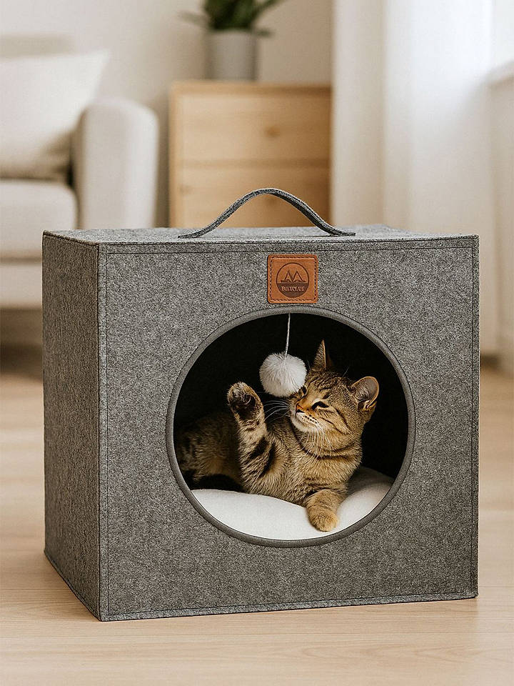Paws&Whiskers Tierbett in Grau - onesize