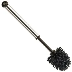 Haug WC Rundbürste mit verchromten Metallgriff, Bürstenkopf ca. 77mm - Made in Germany
