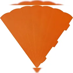 HEYDA 204870085 Schultüten-Zuschnitt 69 cm orange