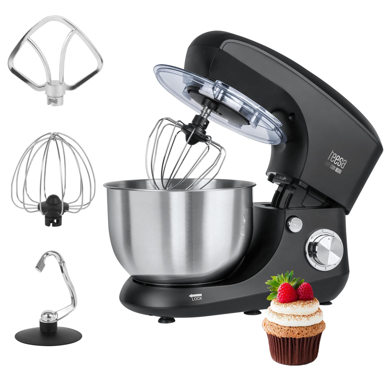Uni-T Keukenrobot Teesa EASY COOK Single, zwart