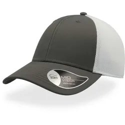 Atlantis Unisex 6-Panel Trucker Kappe 'Campus' Klassische Cap CAMC grey/white one size