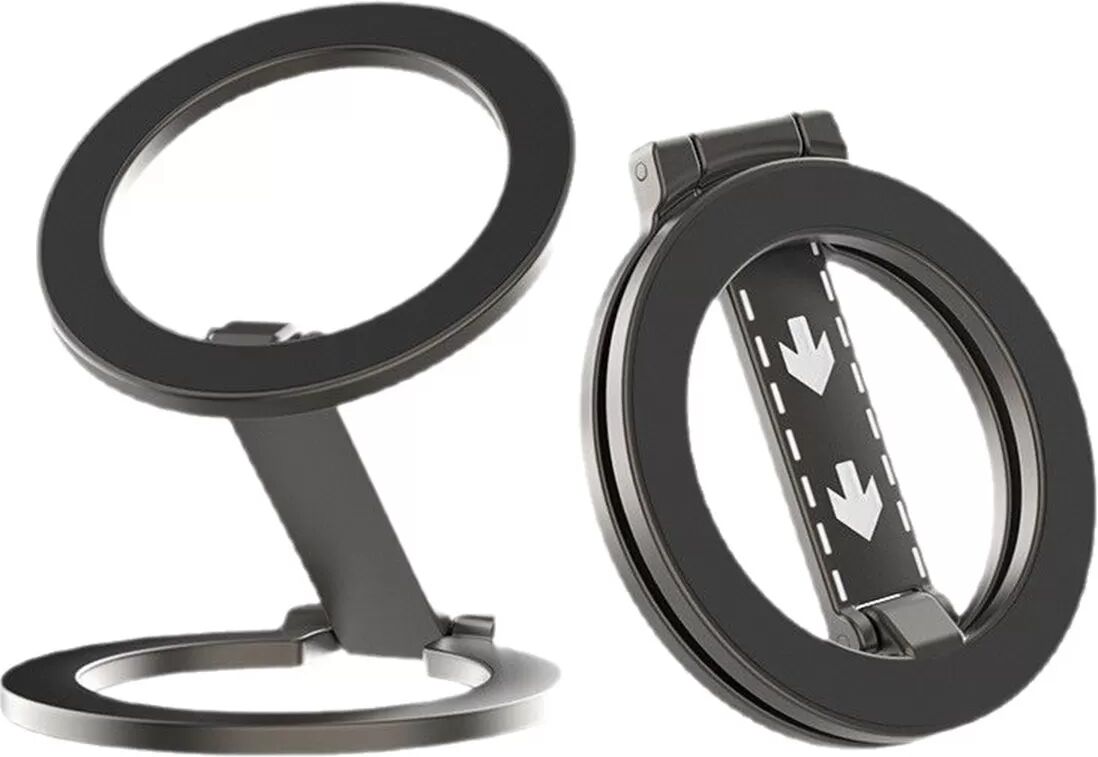 INF Magnetischer beidseitiger MagSafe-Ring Handyhalter — kompatibel mit iPhone 12 und höher Schwarz