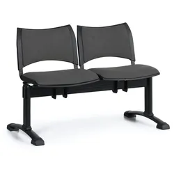 Wartezimmerbank - gepolstert Smart Biedrax LC9212s - Gestell schwarz