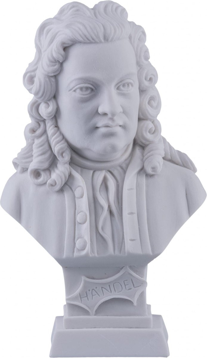 Albast borstbeeld Händel 11 cm voor volwassenen