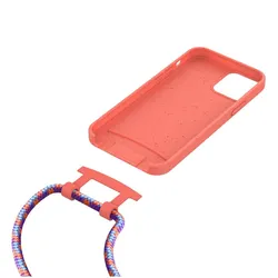 Lotta Power SoftCase Handy-Kette Organic iPhone 12/12 Pro Coral/pink,organic, Handykette, Mehrfarbig
