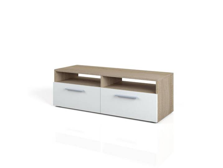 Vicco Lowboard Diego Sonoma 95 x 38 cm, Sonoma Eiche, Holzwerkstoff, 4 Fächer, 2 Schubladen, Rechteckig, 95x38x33.2 cm, Wohnzimmer, TV Möbel, Lowboards, Lowboards stehend