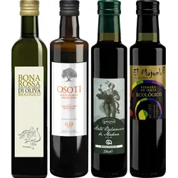 PP Essig und Olivenöl 2 Fl. Essig + 2 Fl. Olivenöl, Bio Probierpakete