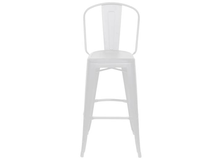 Meet Paperflow Tabouret haut d'extérieur Urban en acier - Blanc - Lot de 2