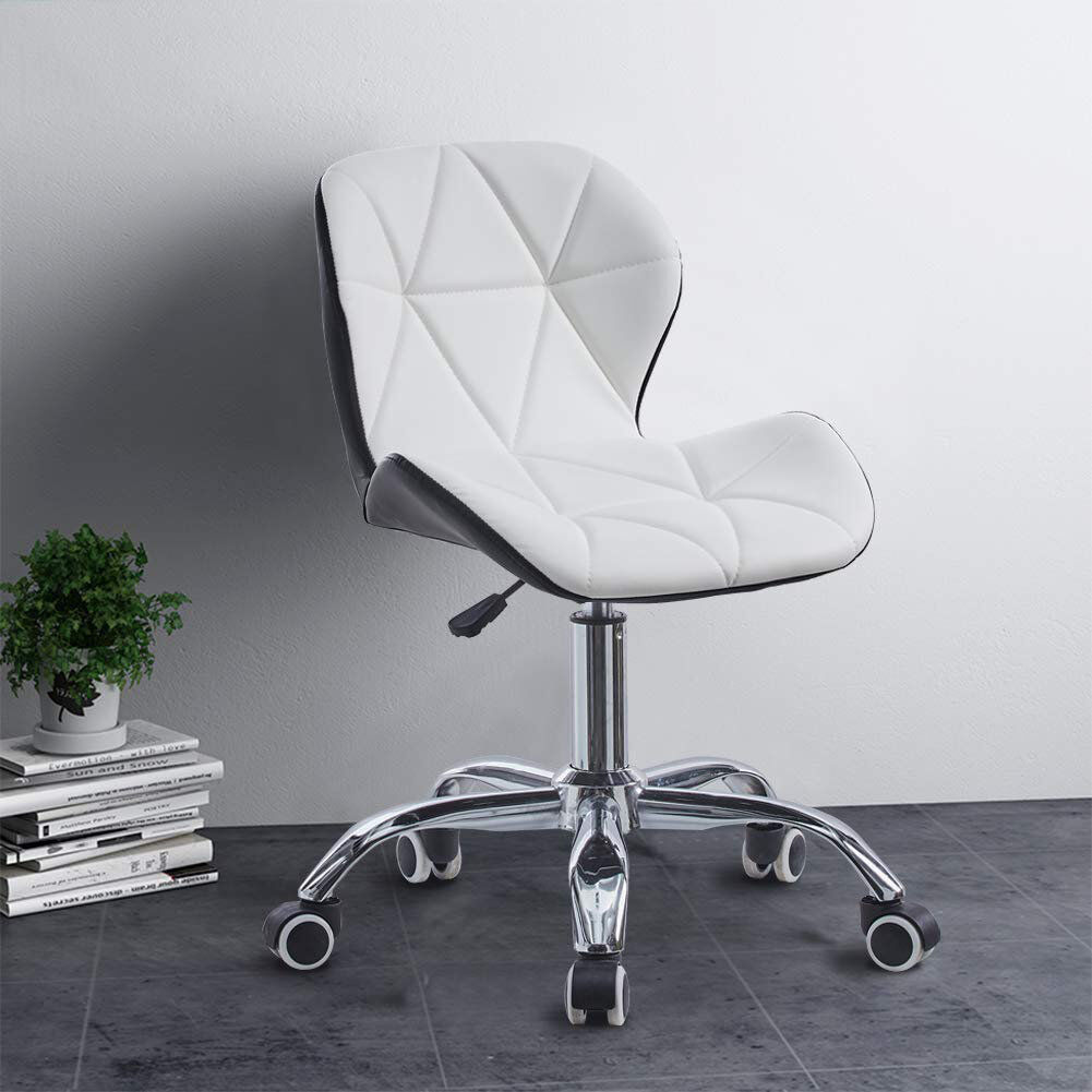 Metro Lane Alaynah Office Chair White/White 48cm W X 36cm D