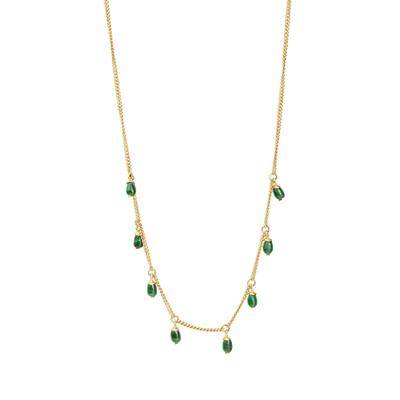 Kette mit Anhänger CELESTA, gelb, Halsketten, Damen, 42,0+3,0cm, Silber 925 (Sterlingsilber), L: 45 B: 3mm, glänzend, B:3mm