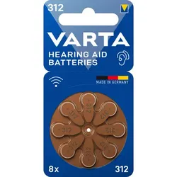 Haushaltsbatterie Einwegbatterie 312 Zink-Luft 1,45V