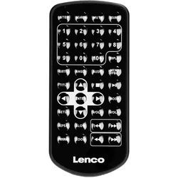 Lenco S000343 - Fernbedienung DVP - B - Schwarz (Gerätespezifische Fernbedienung), Fernbedienung, Schwarz