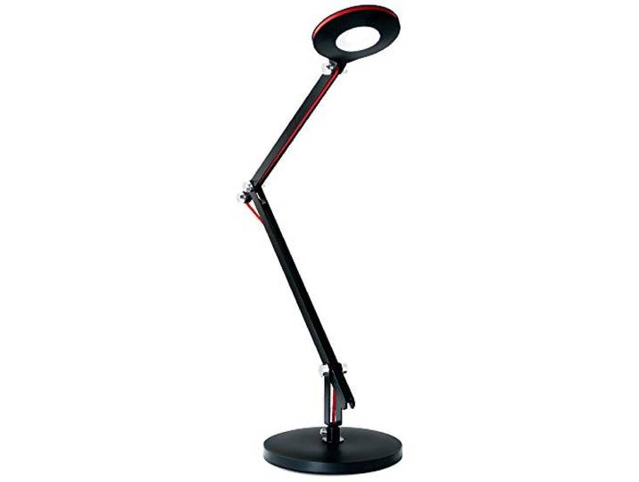 wonderlamp w-f000014 W-f000014-flexo LED 6 W lumière neutre (K) avec bras articulé et Base Interchangeable Mod. litrobo Couleur\, 220 W\, Noir
