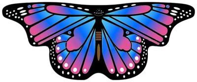 Uplift Essentials Kids Butterfly Wings Cape Costume style 10