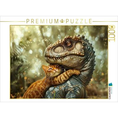 CALVENDO Puzzle Ein Motiv aus dem Kalender 'Wie wäre es mit einem Dinosaurier als Haustier?' | 1000 Teile Lege-Größe 64x48cm Foto-Puzzle für