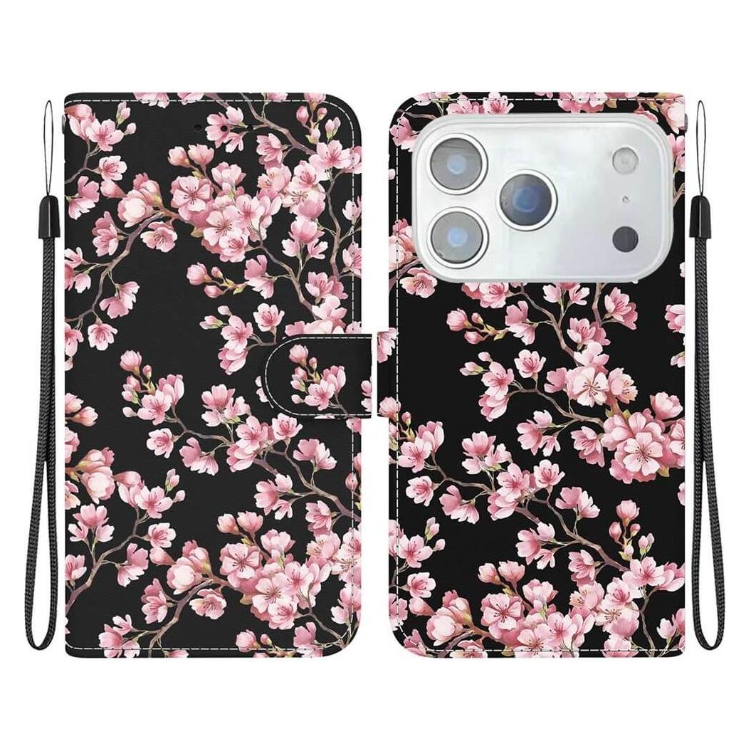 Cover-Discount Tasche Hülle mit Blüten Motiv (Apple iPhone 17 Pro Max, Apple iPhone 18 Pro Max) (61210573)