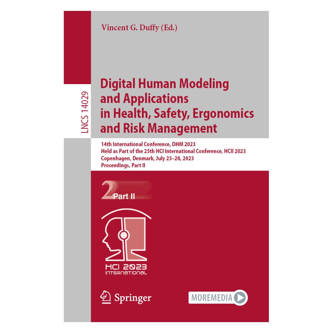 Springer Digital Human Modeling and Applications in Health, Safety, Ergonomics and Risk Management (Englisch, Softcover, Vincent G. Duffy) (56951770)
