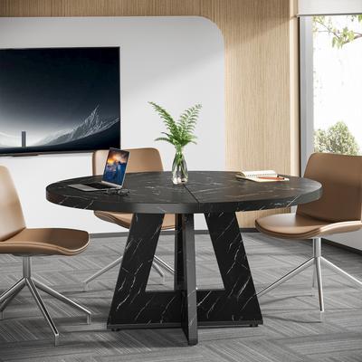 YUZHOU 47-Inch Round Conference Table/Desk for Meeting/Seminar/Training Room