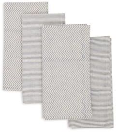 ASPEN Printed Napkins by Sustainable Threads   100% Cotton   Hand block printed   Fairtrade   18x18 inch (Set of 4)