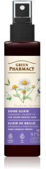 Green Pharmacy Chamomile & Flaxseed oil Elixir elixir sem enxaguar para cabelo pintado 150 ml. Chamomile & Flaxseed oil Elixir