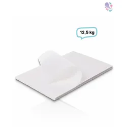 Pergaplus 1/4 Bogen, Pergamentersatzpapier, Einschlagpapier weiß, 37,5x50 cm, 12,5 KG für Verpackung von Lebensmitteln