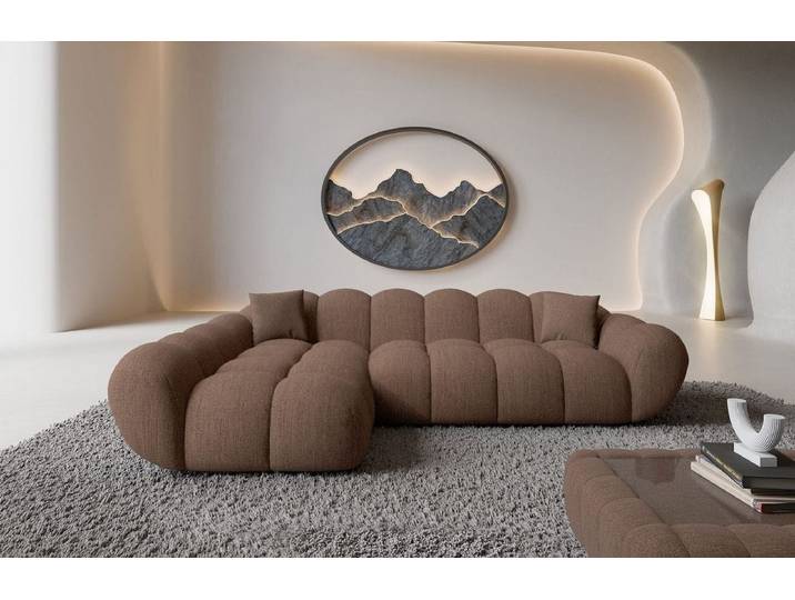 Couch Maleron L-Form in Stoff