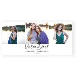 Jugendweihe Dankeskarten im Design "Zeit vergeht" - Musterkarte