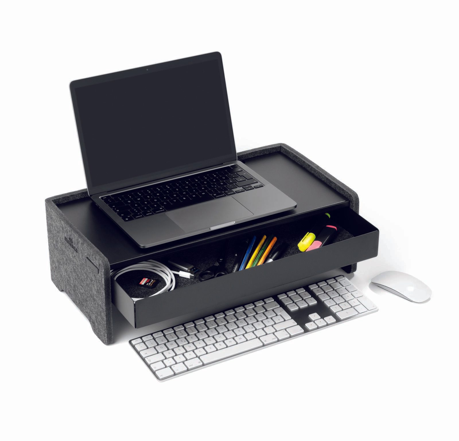 DURABLE Monitorständer EFFECT Schublade schwarz 508201