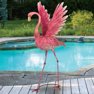 Regal Art & Gift - Drop Ship Elegant Flamingo Sculpture Pink , Pink