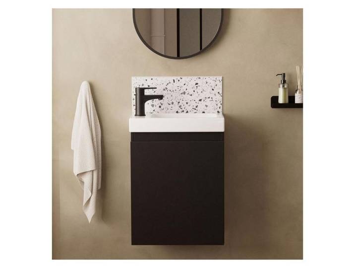 Meuble lave-mains LISA + robinet noir