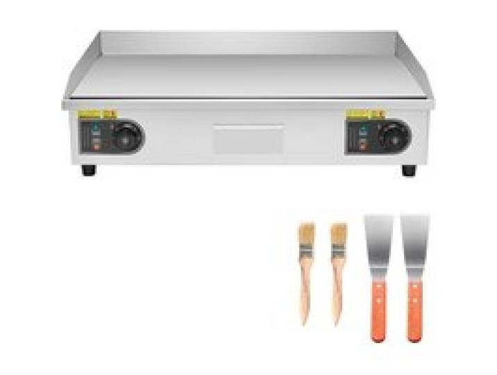 Plancha Électrique Commerciale 725x400 mm-Duoku-4400 W Gril de Table avec Thermostat Ajustable 50-300 °C SANS PRISE