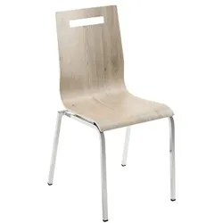 mayer Sitzmöbel Stapelstuhl »my Life« Gestell chromfarben braun, 46 cm