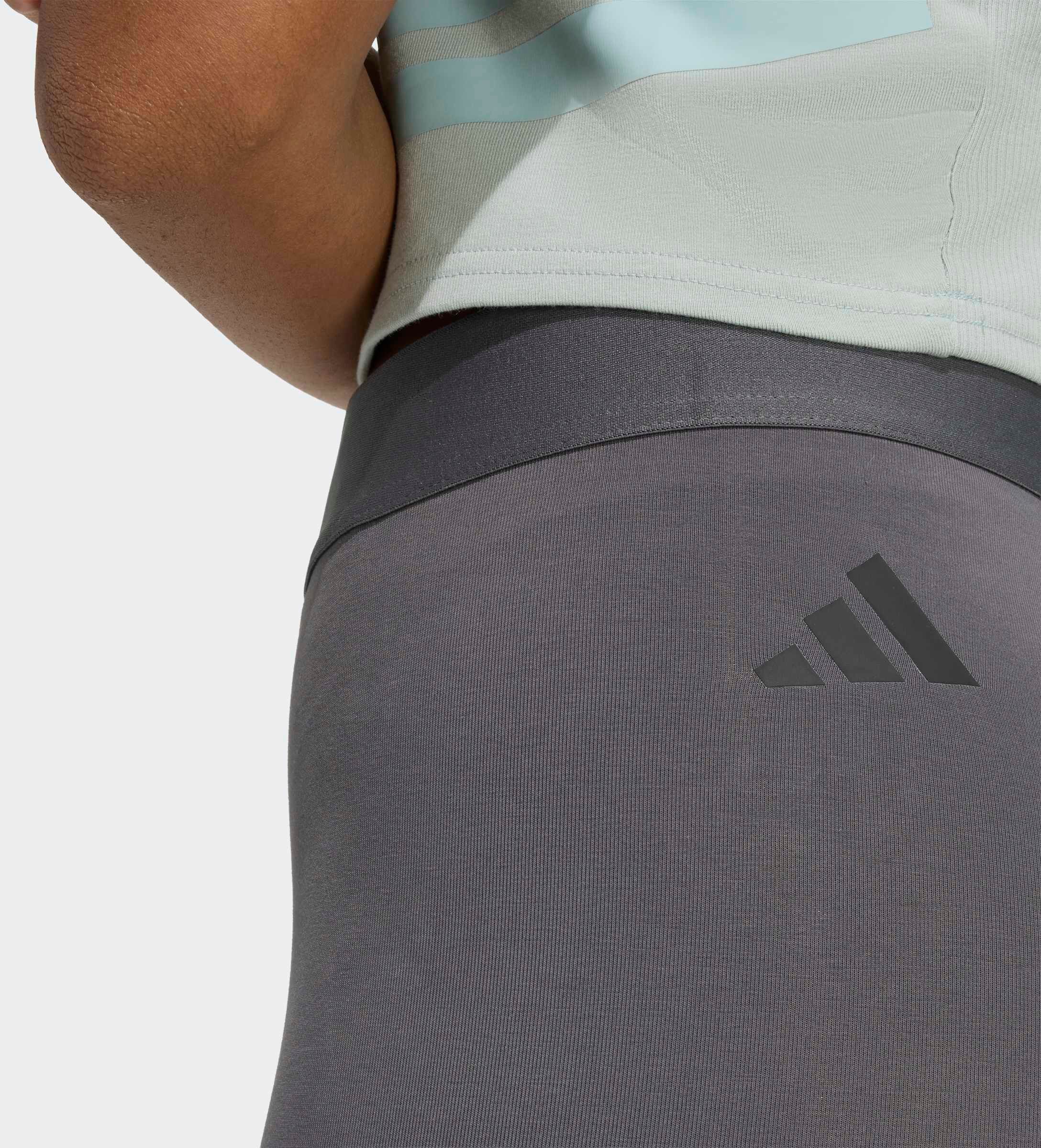 Leggings ADIDAS SPORTSWEAR "FUTURE ICONS 3-STREIFEN", Damen, Gr. M, N-Gr, grau (grau six, normal, gr.), Obermaterial: 90% Baumwolle, 10% Elasthan, Hosen Leggings, sportlicher Stil, für Sport und Freizeit, weiches Material grau six, normal, gr. M, N-Gr