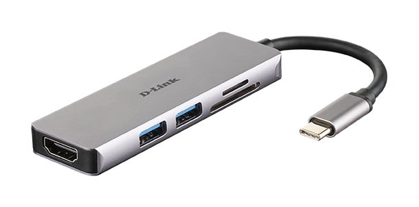 D-Link DUB-M530 5-In-1 USB-C Hub mit HDMI/Kartenleser