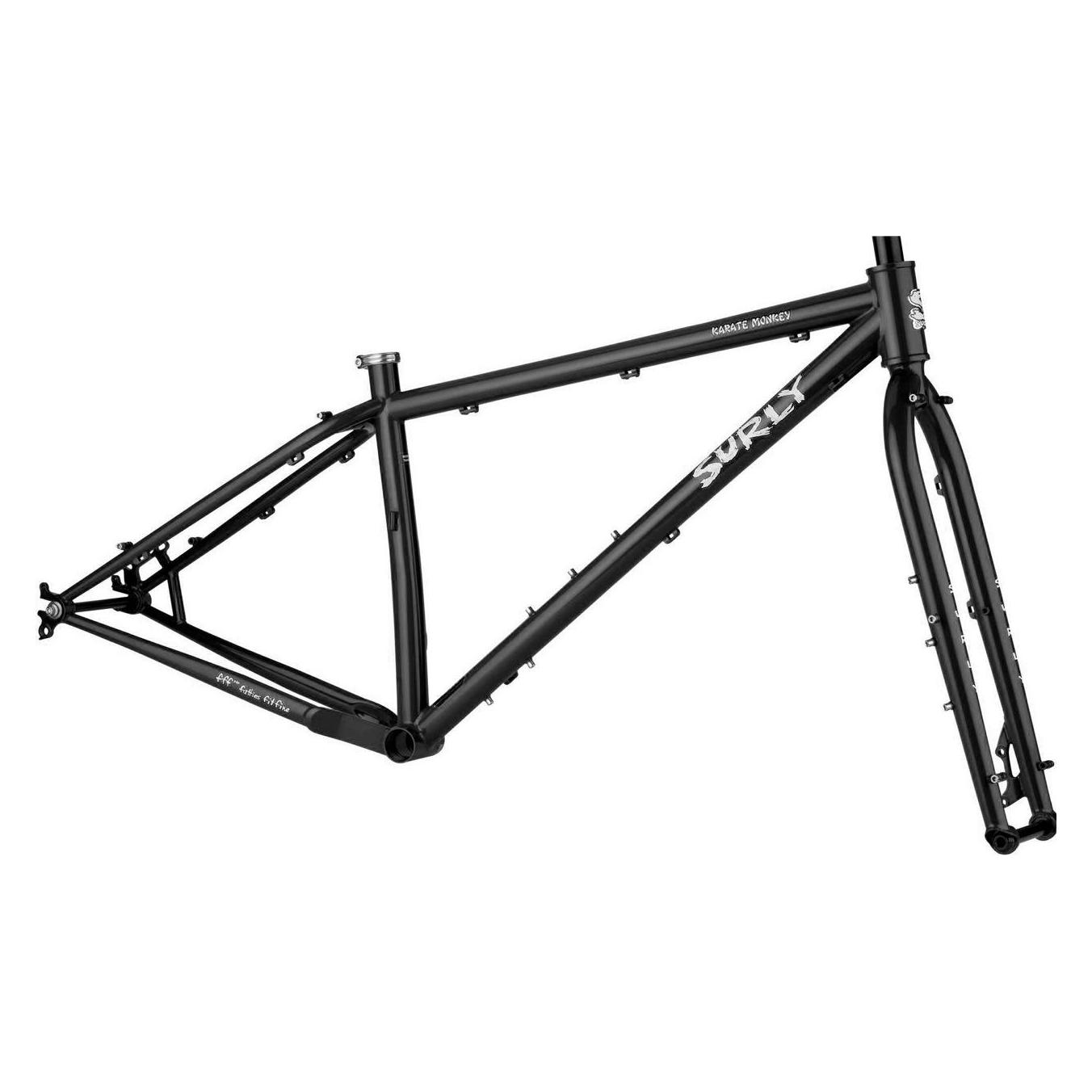 Surly Karate Monkey MTB Rahmenkit, 27.5+/29", XL, hi-viz black (52566718)
