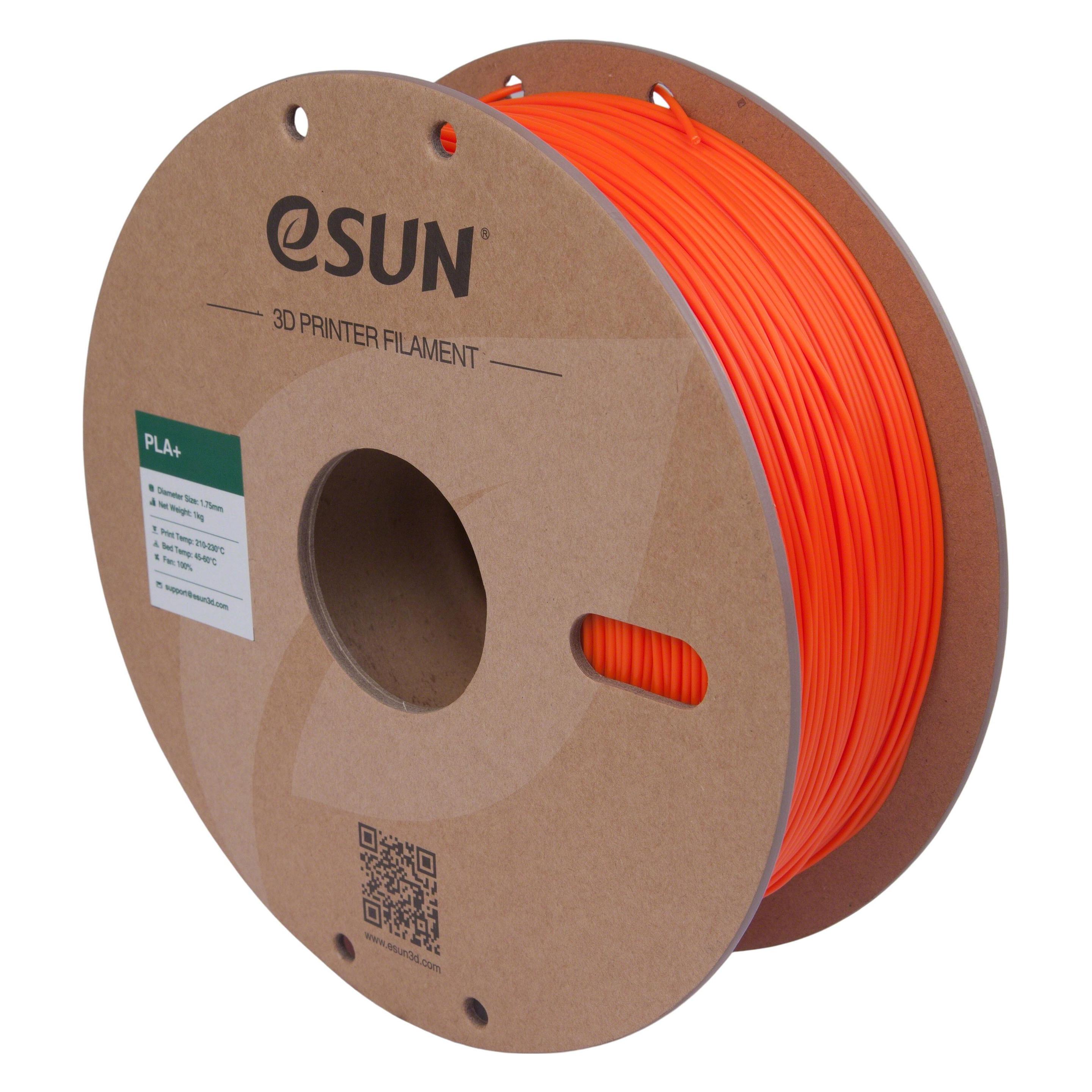eSUN PLA+ 1,75mm Orange 1kg 3D Filament (PLA+, 1000 g, 1.75 mm) (PLA+175O1)