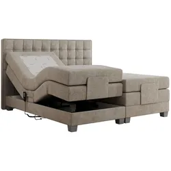 BOXSPRINGBETT ELEKTRO 140/200 Beige Struktur - H3