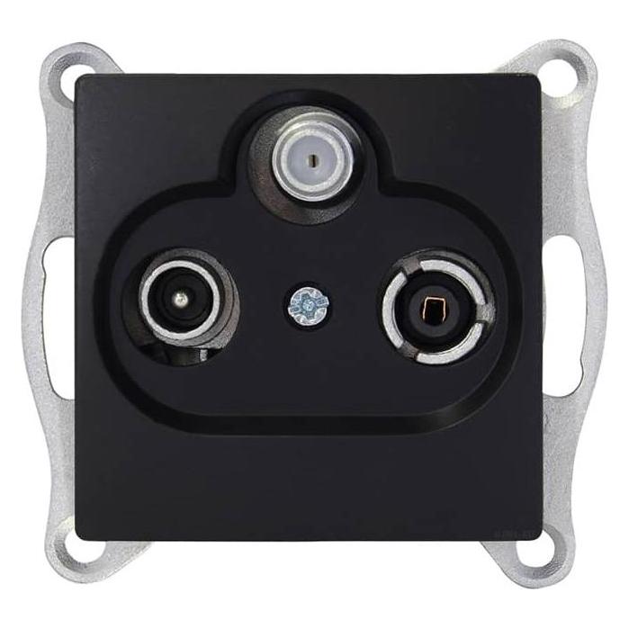 Gunsan Visage Multimedia Sat TV Radio Antennendose Schwarz (31794231)