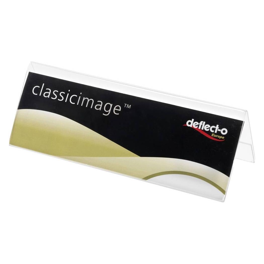Deflecto Tischnamenschilder Acryl 43130 transparent A6 (778901)