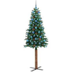 vidaXL, Weihnachtsbaum, Fenja (mit 120 blauen Bällen) (210 cm)