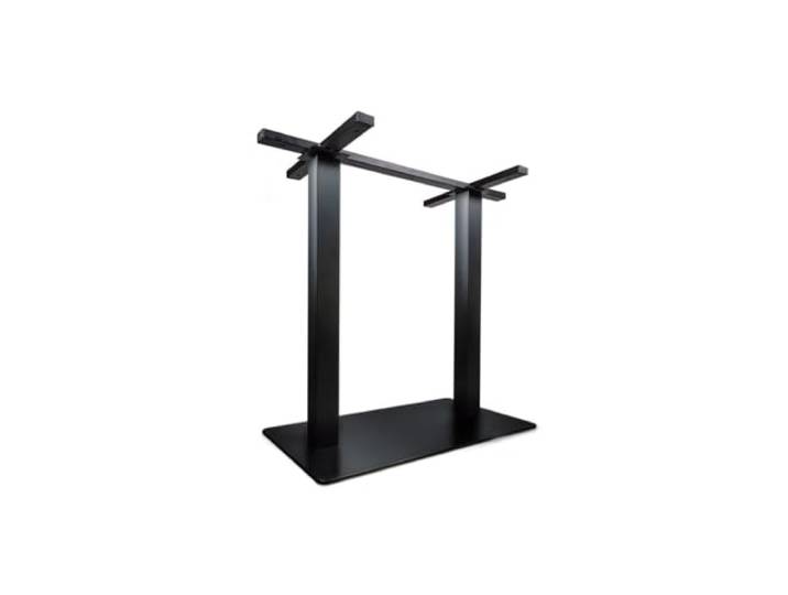 ATM Tischgestell 730mm Doppel Schwarzmatt Tischgestell doppel, schwarz, matt, stabil, elegant, für große Tische
