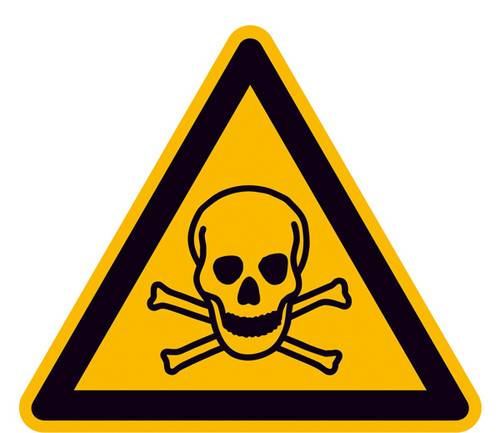 Warnschild Giftige Stoffe Aluminium 200mm ISO 7010 1St.