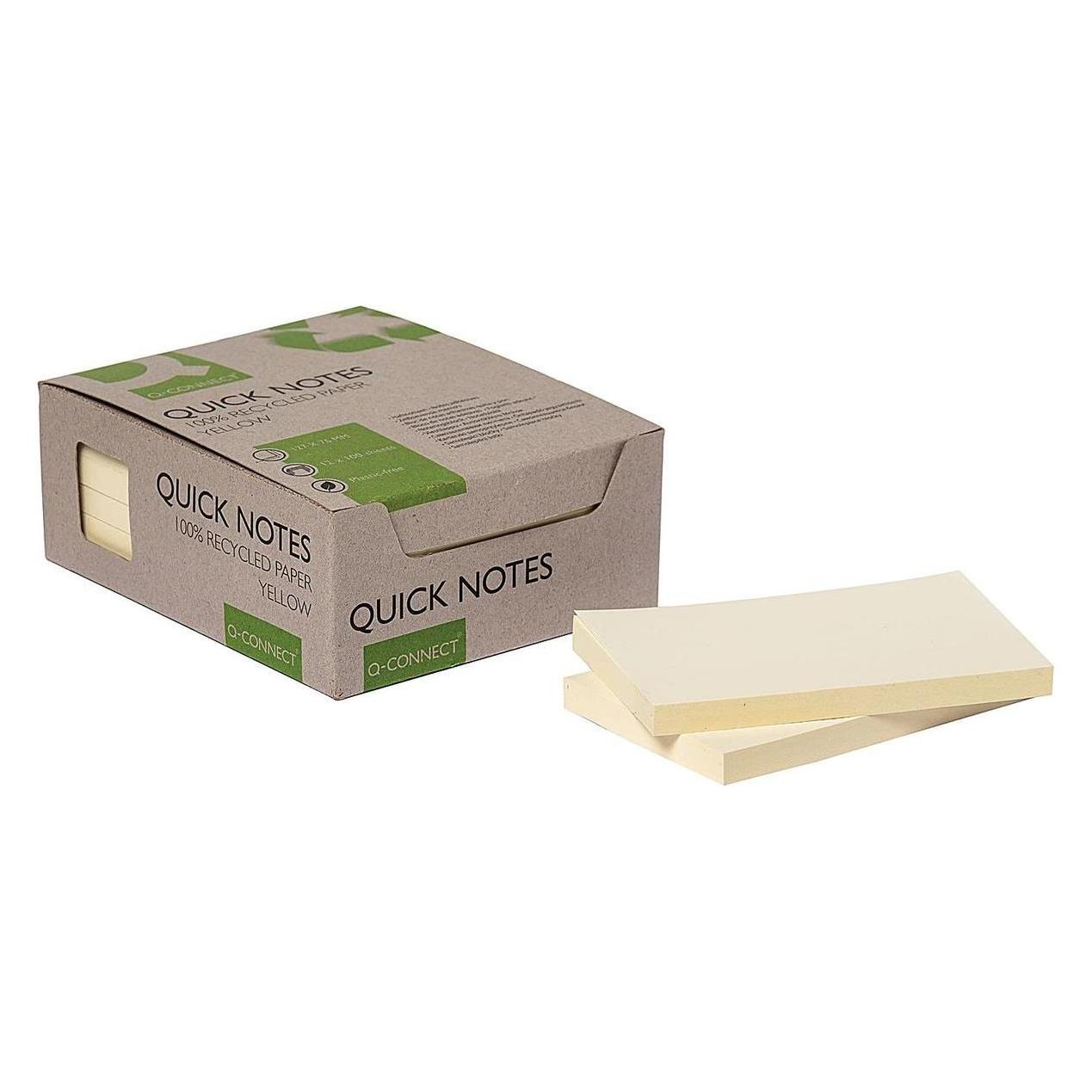 Q-Connect Quick Notes Recycling Turm (127 x 76 mm) (KF17322)