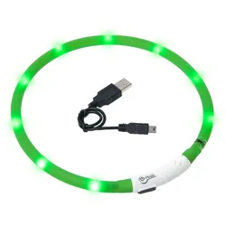 Karlie Visio Light LED Schlauchhalsband für Hunde - grün