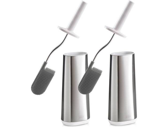 Joseph Joseph - Bathroom Steel Flex Toilet Brush Set of 2 Pieces