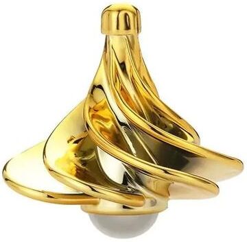 Uplifted Finds Funny Desk Wind Blowing Toy Rotating Kinetic Spinner Stress Relief Toy gold