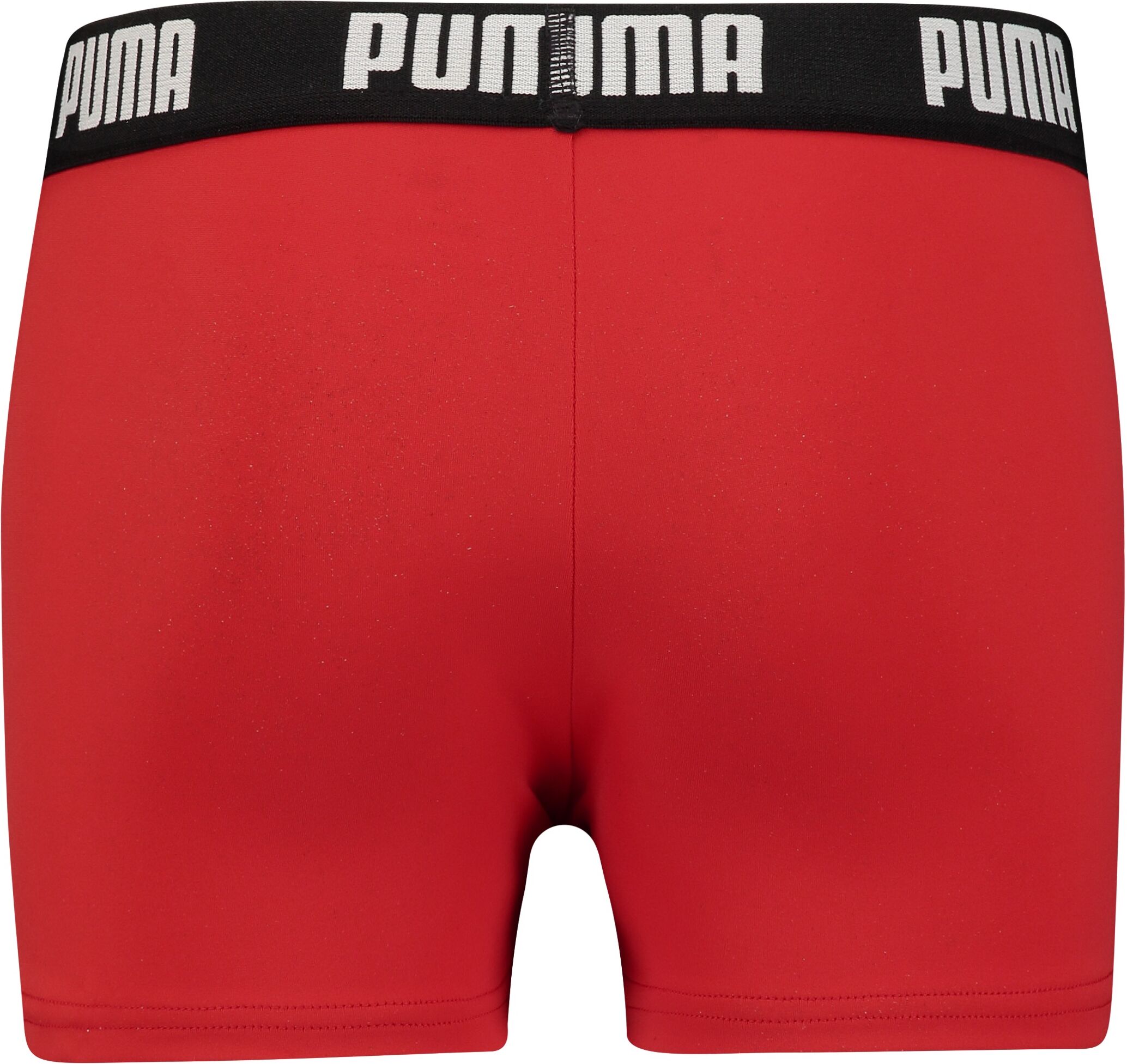 Badehose PUMA "PUMA SWIM BOYS LOGO TRUNKS", Jungen, Gr. 128, N-Gr, rot, Obermaterial: 80% Polyamid, 20% Elasthan, Badehosen Badehose, mit elastischem Bund, für Boys, Logoschriftzug rot 128, N-Gr