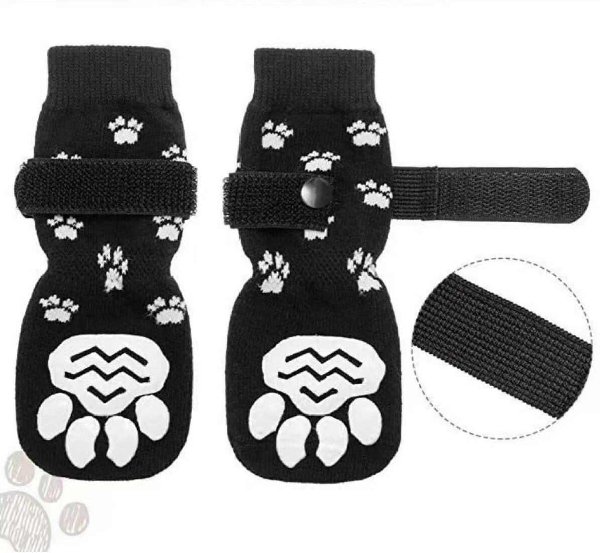 INF Outdoor Hunde Socken für mittelgroße bis große Hunde – Pfotenschutz & Anti-Rutsch für alle Jahreszeiten S